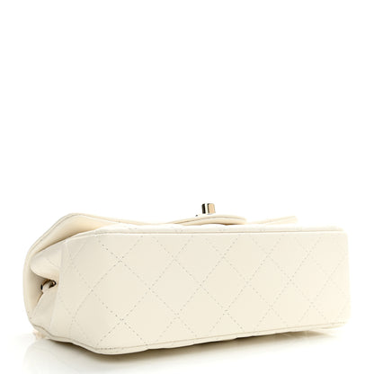 Chanel Lambskin Quilted Mini Rectangular Flap White 4 of 11