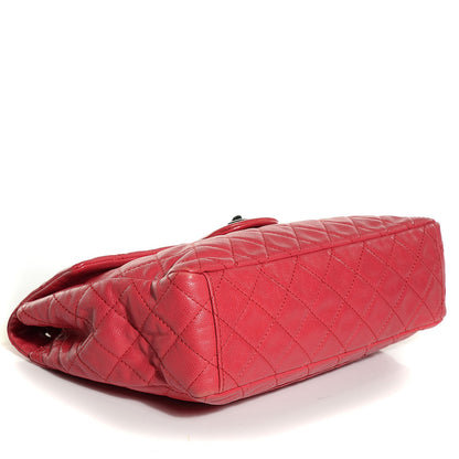 Chanel Washed Caviar Maxi Single Flap Fuchsia 5 of 9