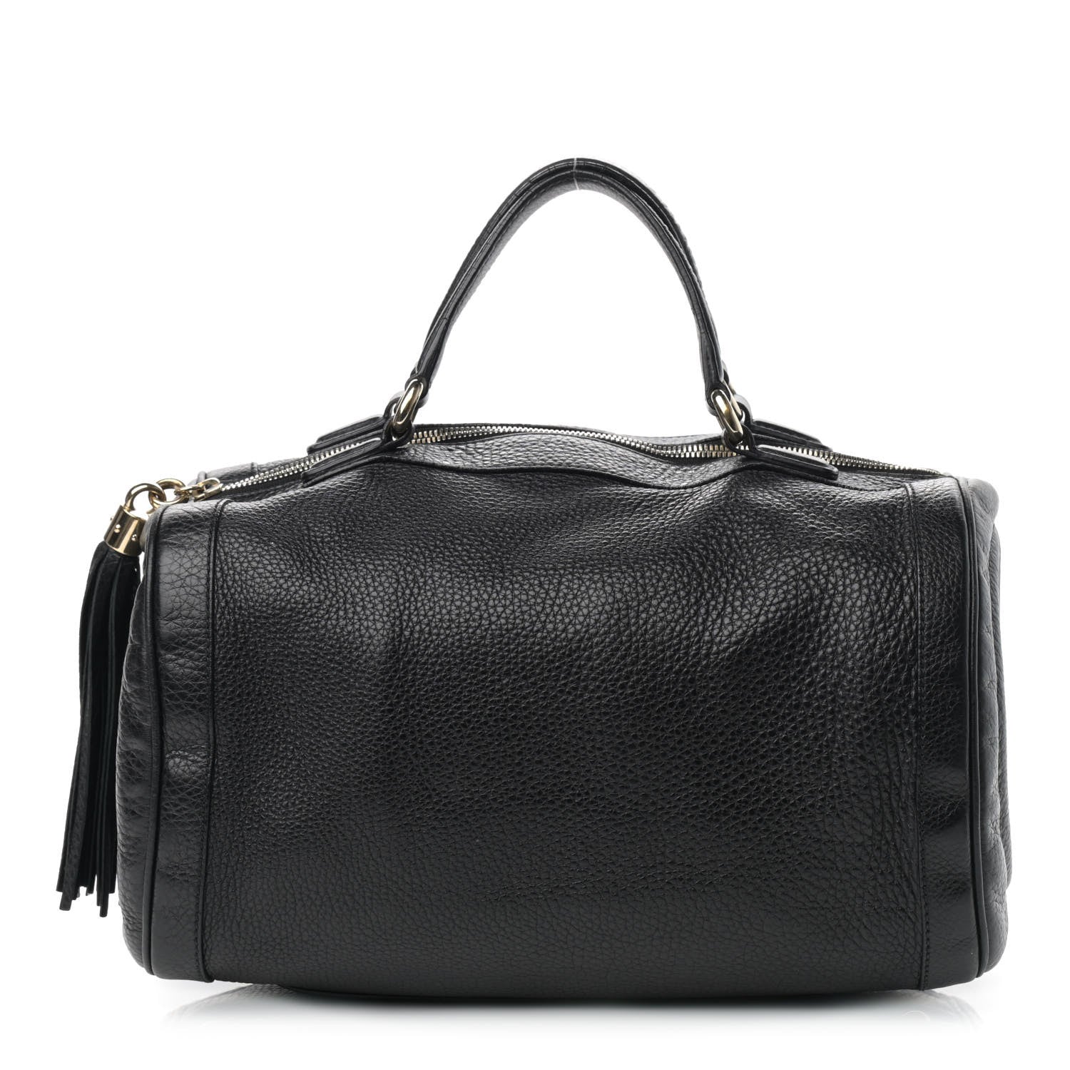 Gucci Pebbled Calfskin Medium Soho Boston Black 1 of 17