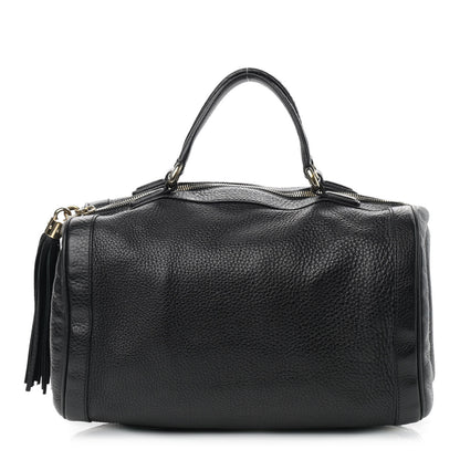 Gucci Pebbled Calfskin Medium Soho Boston Black 1 of 17