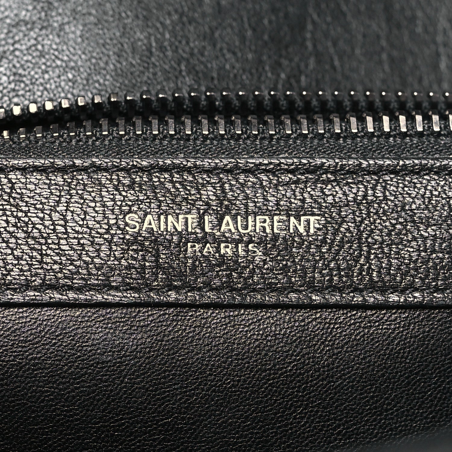 Saint Laurent Calfskin Mixed Matelasse Triquilt Large Monogram Satchel Black 6 of 10