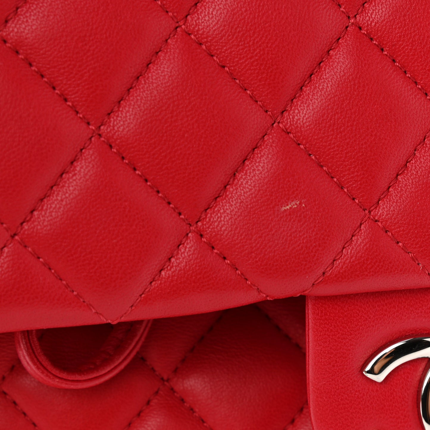 Lambskin Quilted Large Urban Spirit Backpack Red