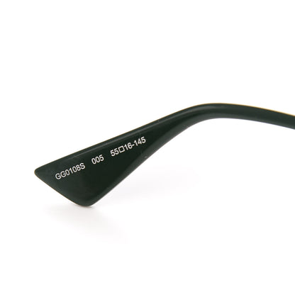 Gucci Squared Aviator Sunglasses GG0108S Black 5 of 7