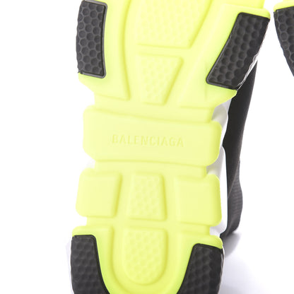 Balenciaga Neoprene Knit Womens Speed Sneakers 41 Black White Yellow Fluo 8 of 9
