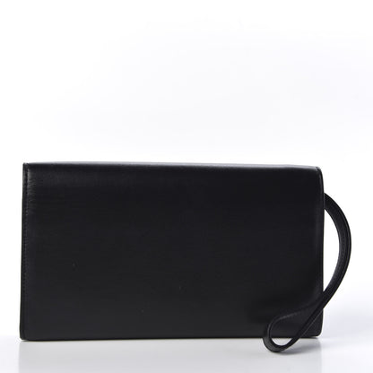 Christian Louboutin Calfskin Macaron Spiked Flap Wallet Black 2 of 9