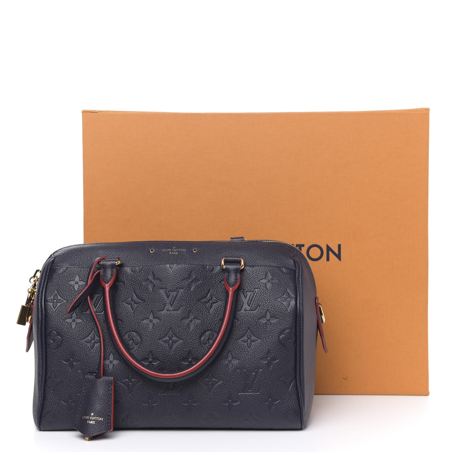 Louis Vuitton Empreinte Speedy Bandouliere 25 NM Marine Rouge 11 of 11