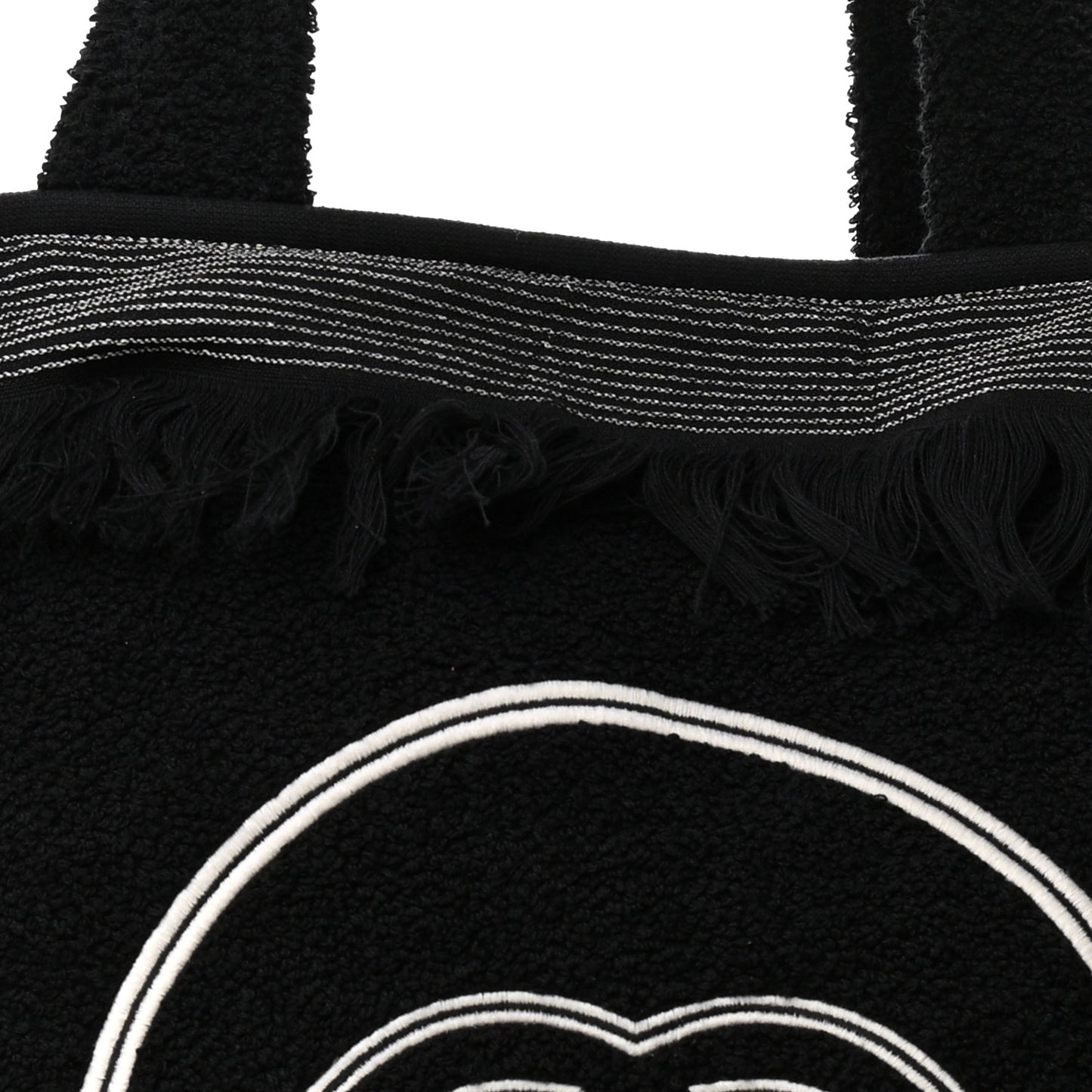 Terry Cotton CC Beach Tote Towel Set Black