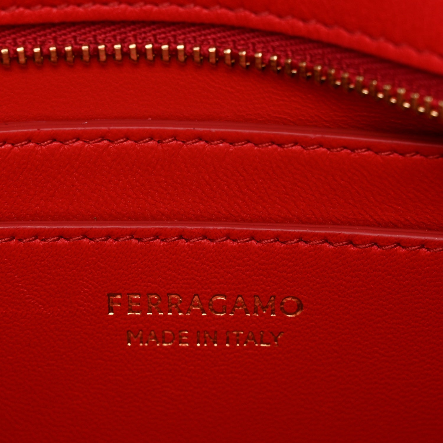 Salvatore Ferragamo Calfskin Mini Hug Crossbody Bag Black Flame Red 6 of 10