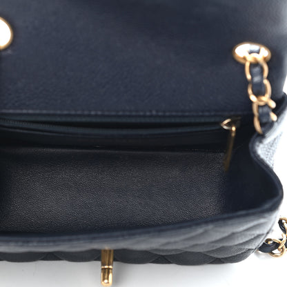 Chanel Caviar Quilted Mini Square Flap Navy 5 of 9