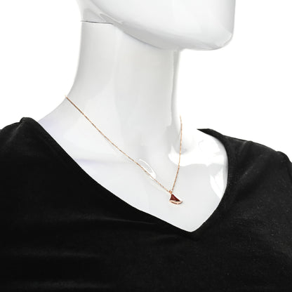 Bulgari 18K Rose Gold Diamond Carnelian Divas' Dream Pendant Necklace 2 of 8