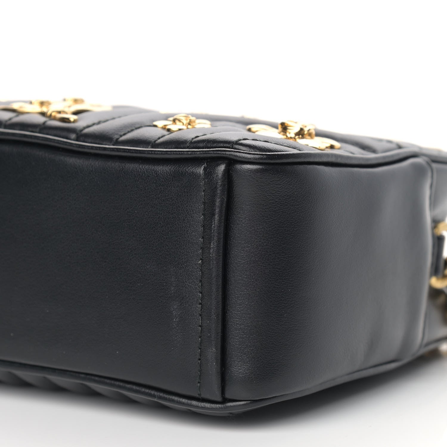 Prada Soft Calfskin Floral Diagramme Bag Black 10 of 12