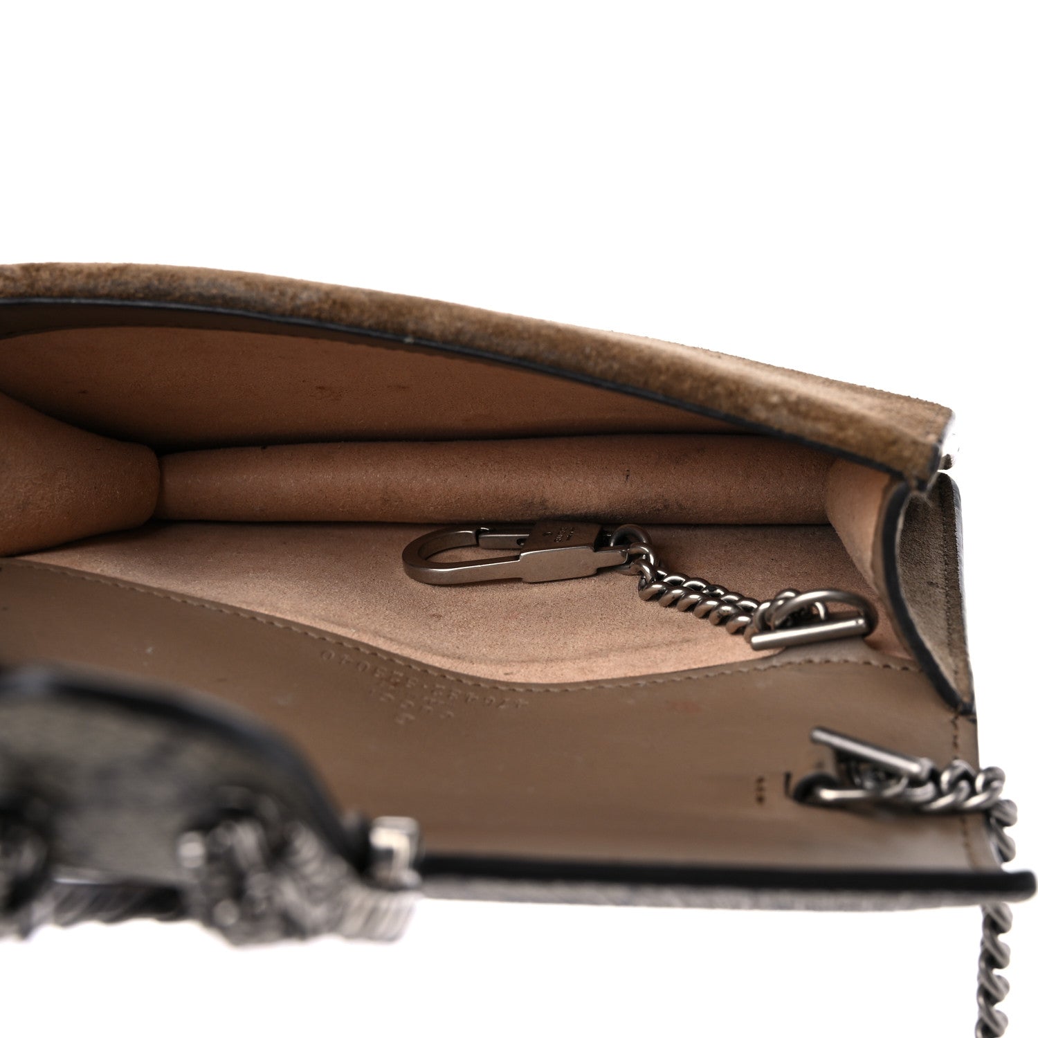 Gucci GG Supreme Monogram Super Mini Dionysus Shoulder Bag Taupe 5 of 15
