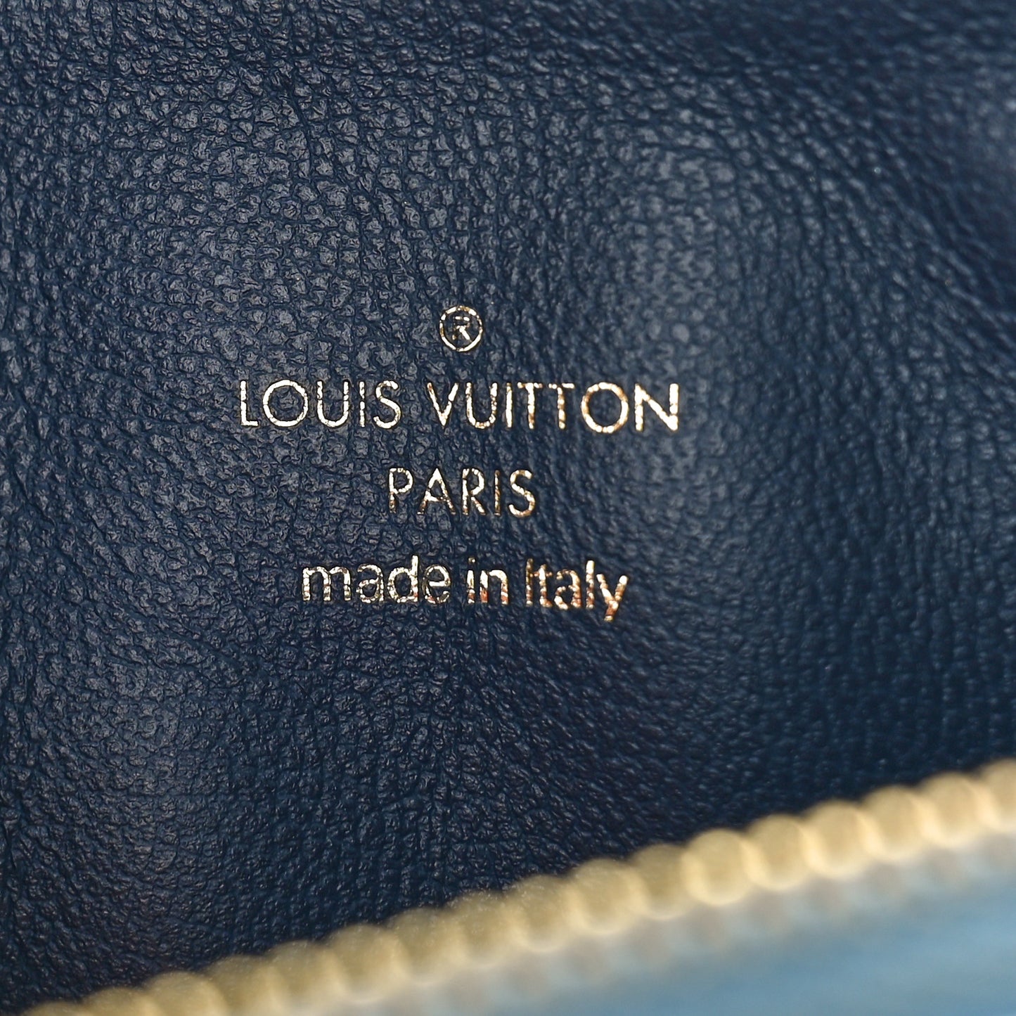 Lambskin Embossed Monogram Tricolor By The Pool Coussin BB Blue