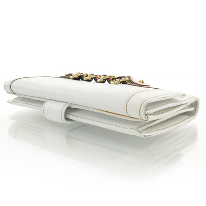 Gucci Leather Capri Continental Wallet White 4 of 9