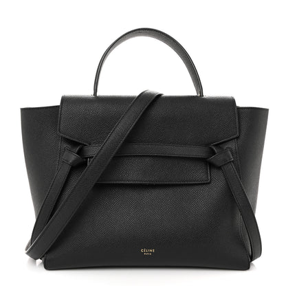 Celine Grained Calfskin Micro Belt Bag Black 2 of 27