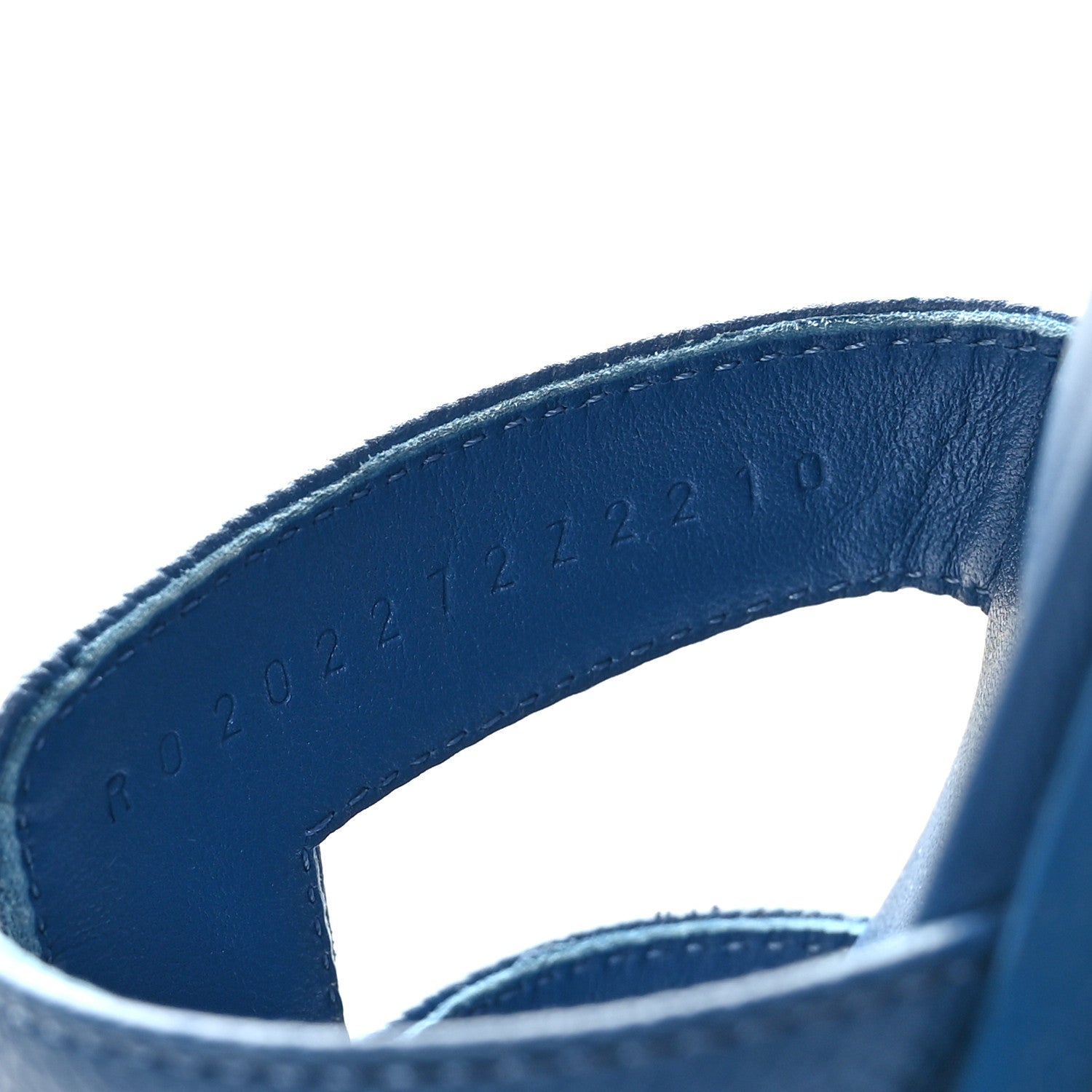 Hermes Epsom Oran Sandals 36 Bleu Bleuet 6 of 9
