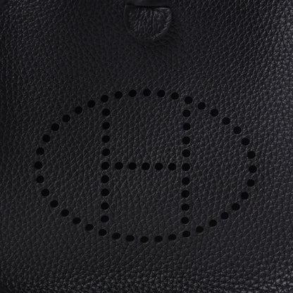 Hermes Taurillon Clemence Evelyne TPM Black 10 of 11