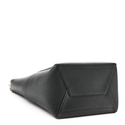 Celine Soft Grained Calfskin Sangle Bucket Bag Black 4 of 9