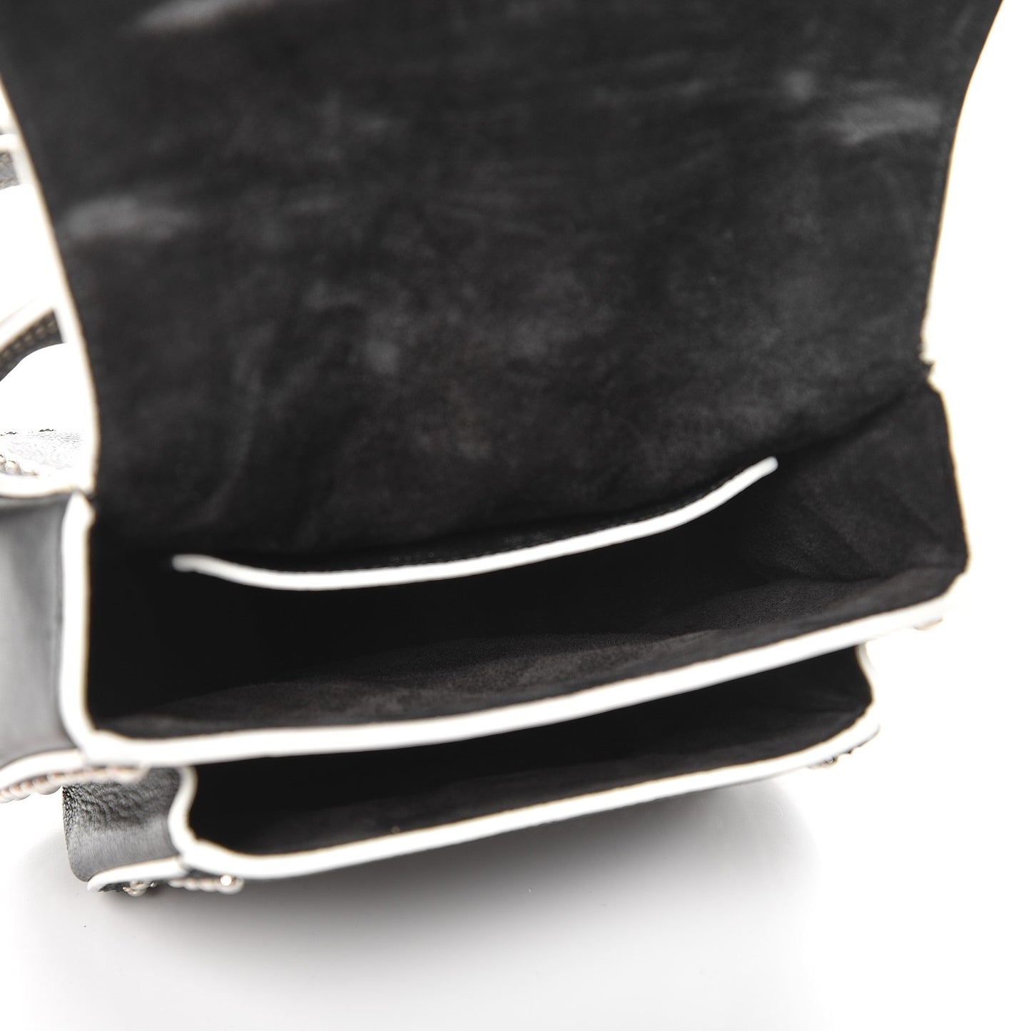 Goatskin Madras Soft Calf Crystal Embellished Lady Saddle Nero Black