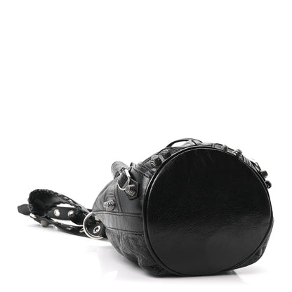 Balenciaga Agneau Arena Le Cagole Bucket Bag XS Black 5 of 11