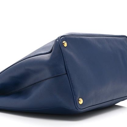Prada Saffiano Lux Extra Large Galleria Double Zip Tote Bluette 9 of 10