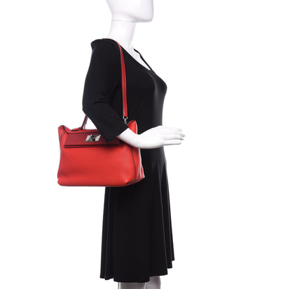 Hermes Taurillon Maurice Swift 24/24 29 Rouge De Coeur Rouge Piment 2 of 14