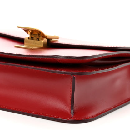 Celine Box Calfskin Teen Classic Box Flap Bag Red 10 of 13