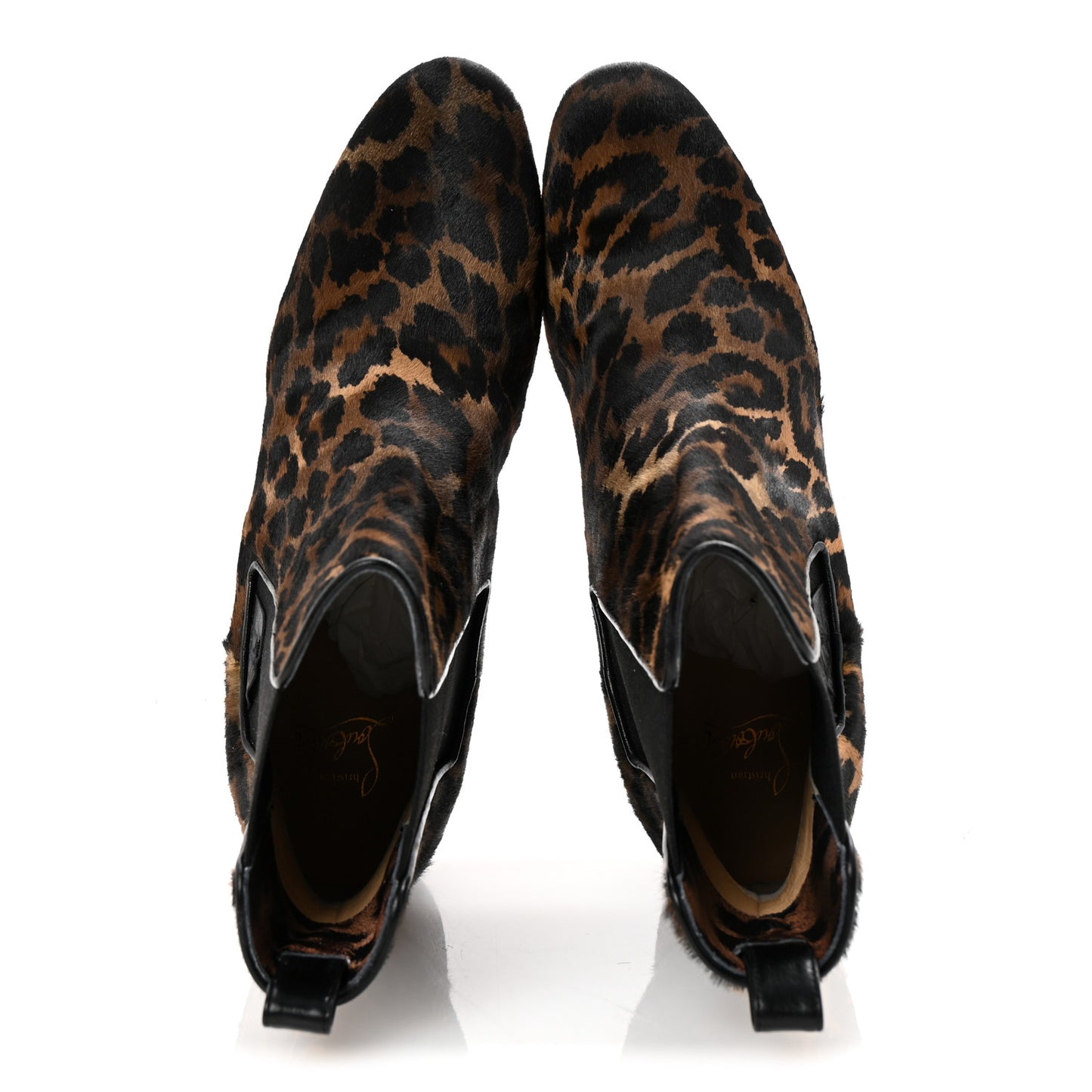 Pony Kid Leopard Turelastic 55 Ankle Boots 41 Brown Black