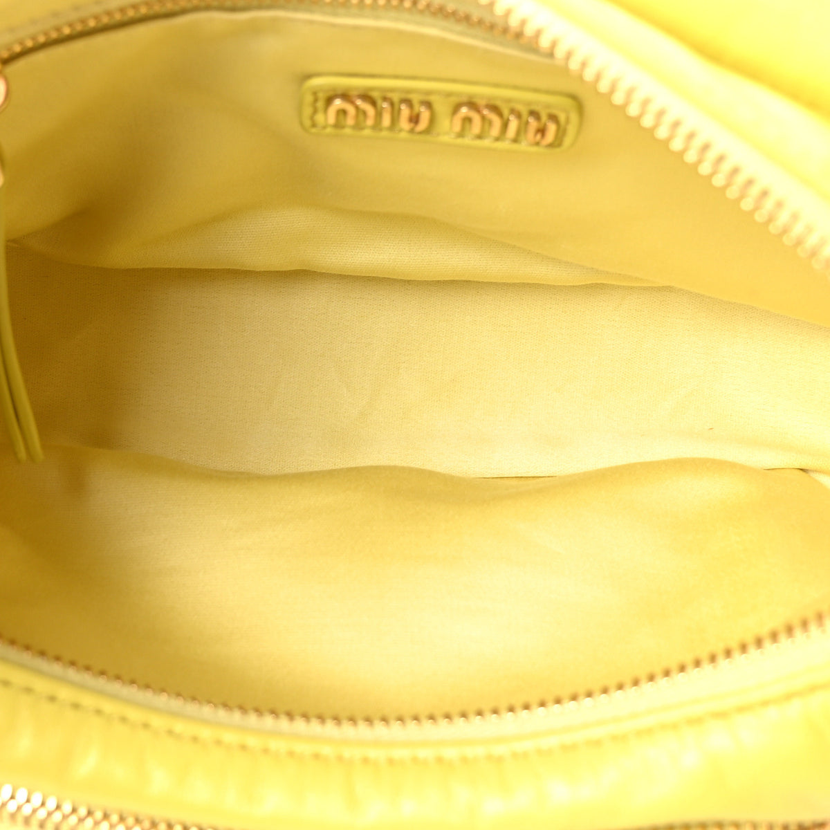Miu Miu Nappa Pocket Bag Cedro 5 of 10