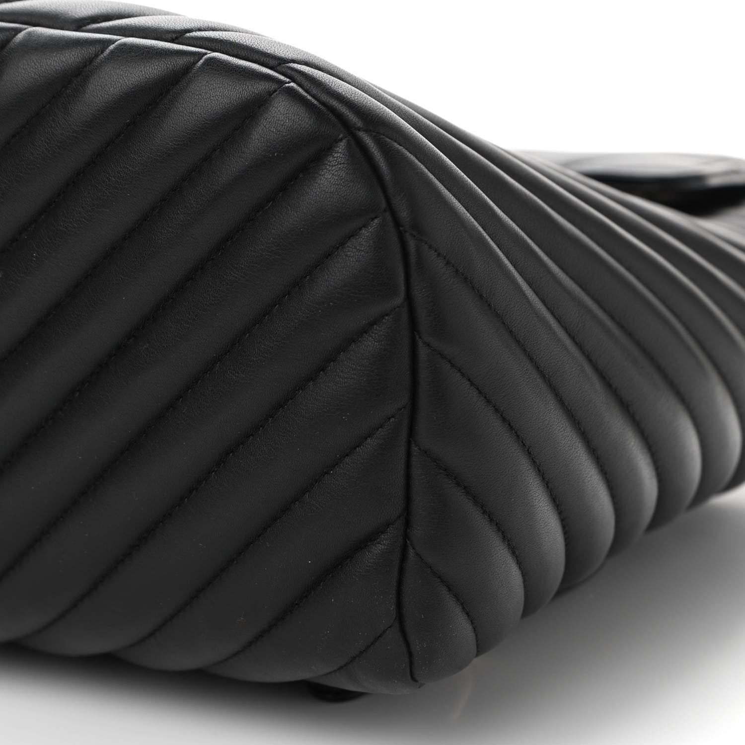 Chanel Calfskin Chevron Quilted Large Urban Spirit Backpack Black 10 of 11
