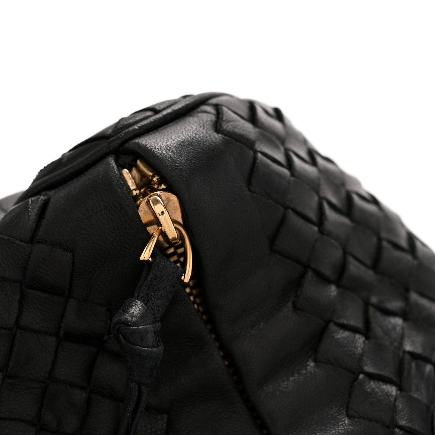 Nappa Intrecciato Satchel Black
