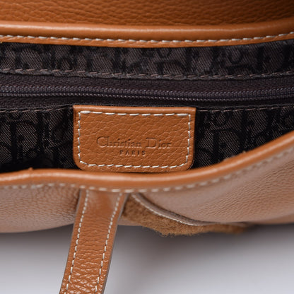 Christian Dior Calfskin Double Saddle Bag Brown 6 of 7