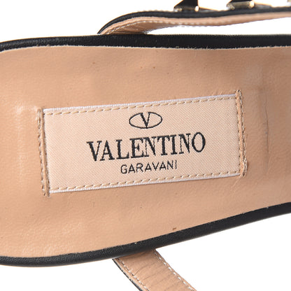 Valentino Garavani Calfskin Rockstud 90mm Caged Slide Sandals 39 Black 8 of 9
