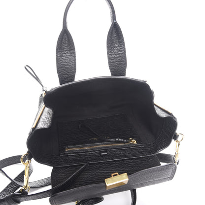 3.1 Phillip Lim 3.1 Textured Calfskin Mini Pashli Satchel Black 5 of 7