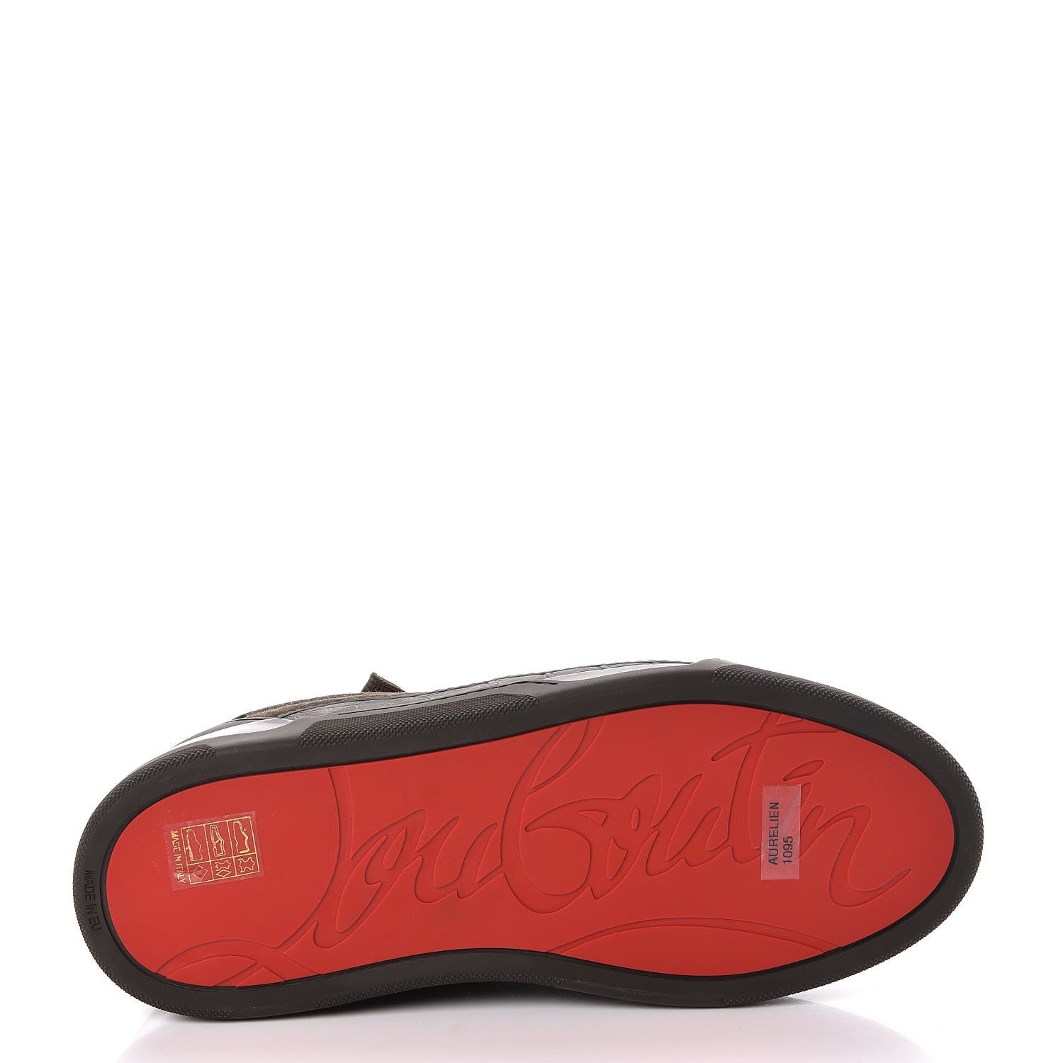 Christian Louboutin Calfskin Neoprene Veau Velours Mens Aurelien Flat Sneakers 40 Tyrol 6 of 9