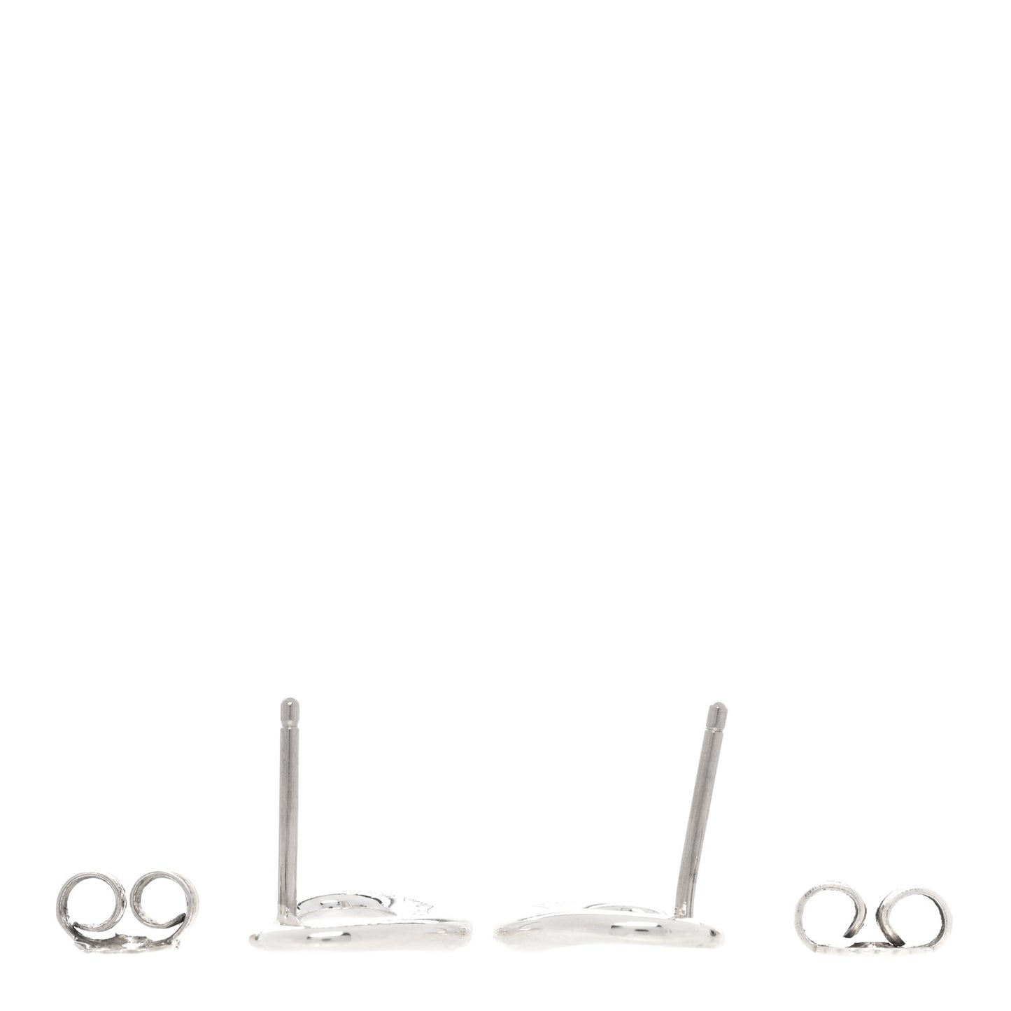 Sterling Silver 11mm Elsa Peretti Open Heart Earrings