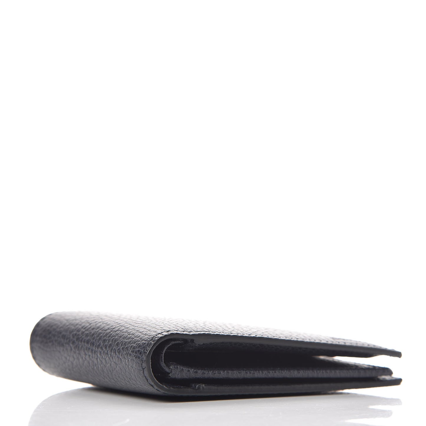 Calfskin Bi-Fold Wallet Dark Blue