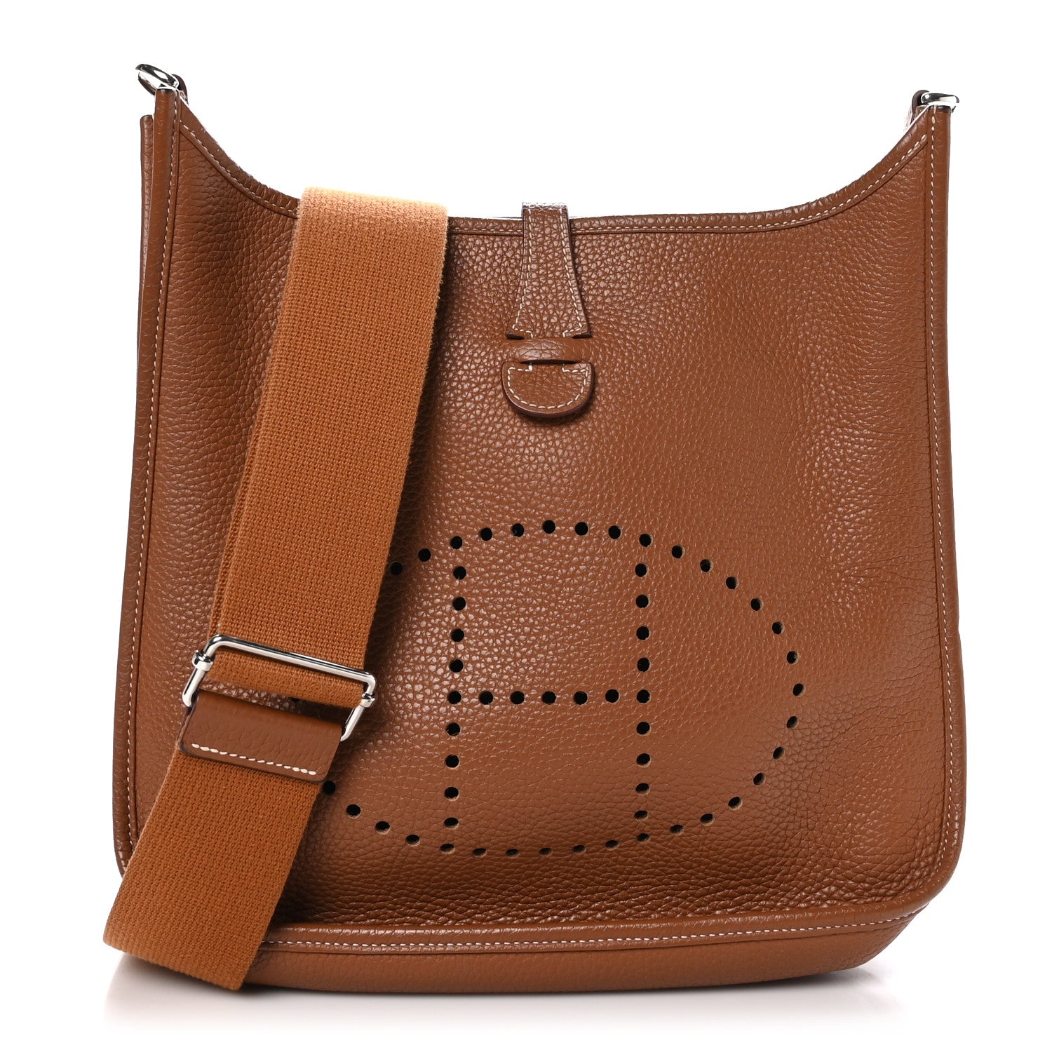 Hermes Taurillon Clemence Evelyne III PM Gold 1 of 11