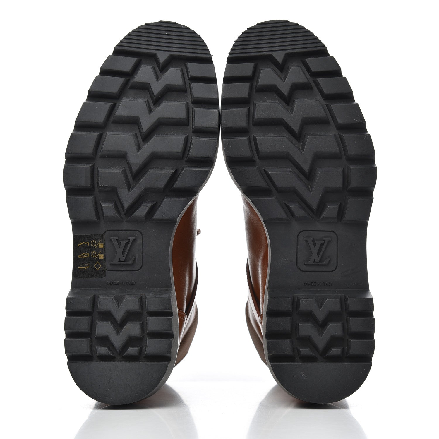 Louis Vuitton Calfskin Territory Ranger Combat Boots 37.5 Cognac 5 of 14