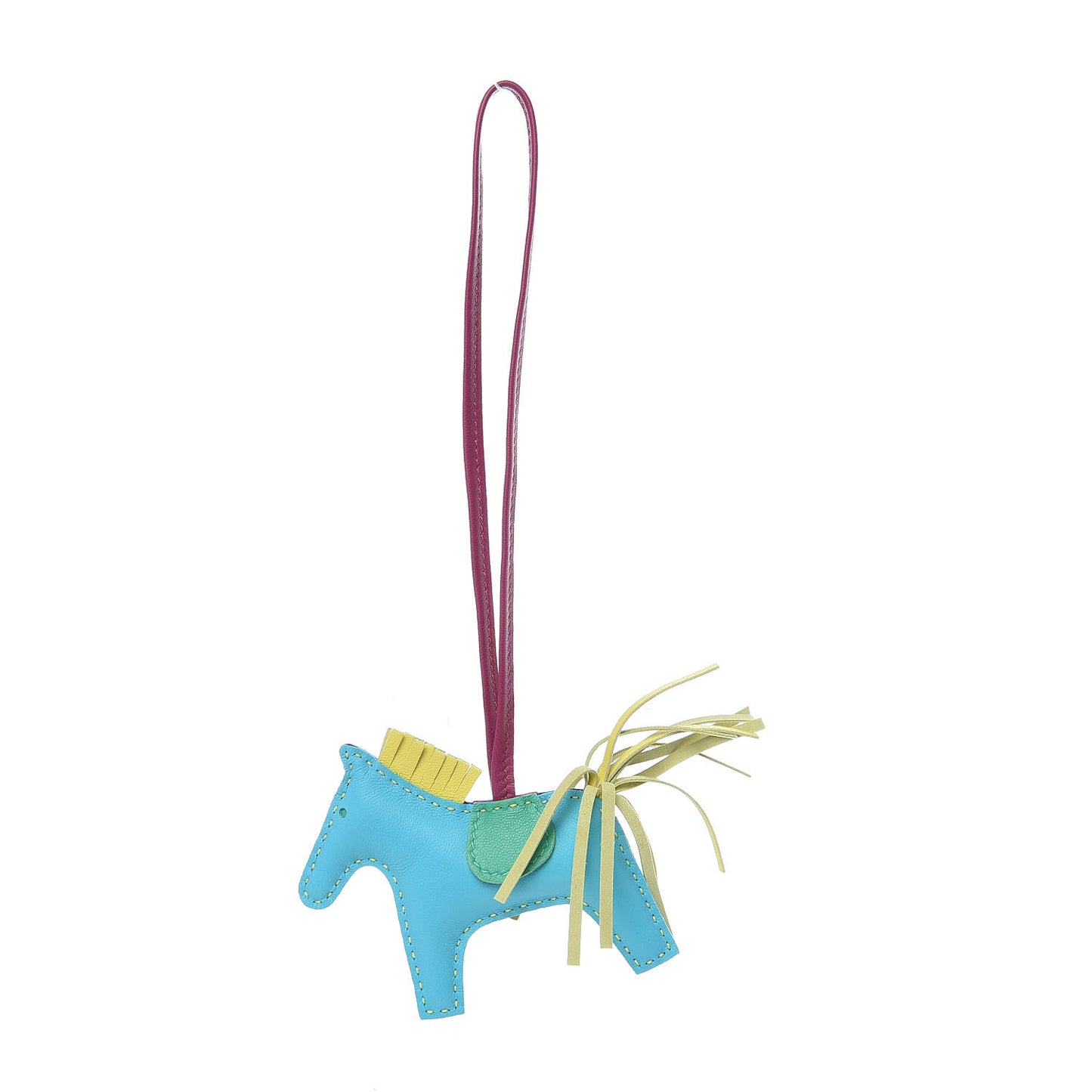 Milo Lambskin Grigri Rodeo Horse Bag Charm PM Bleu Electrique Bleu Azteque Soufre Menthe Rose Shocking Violet