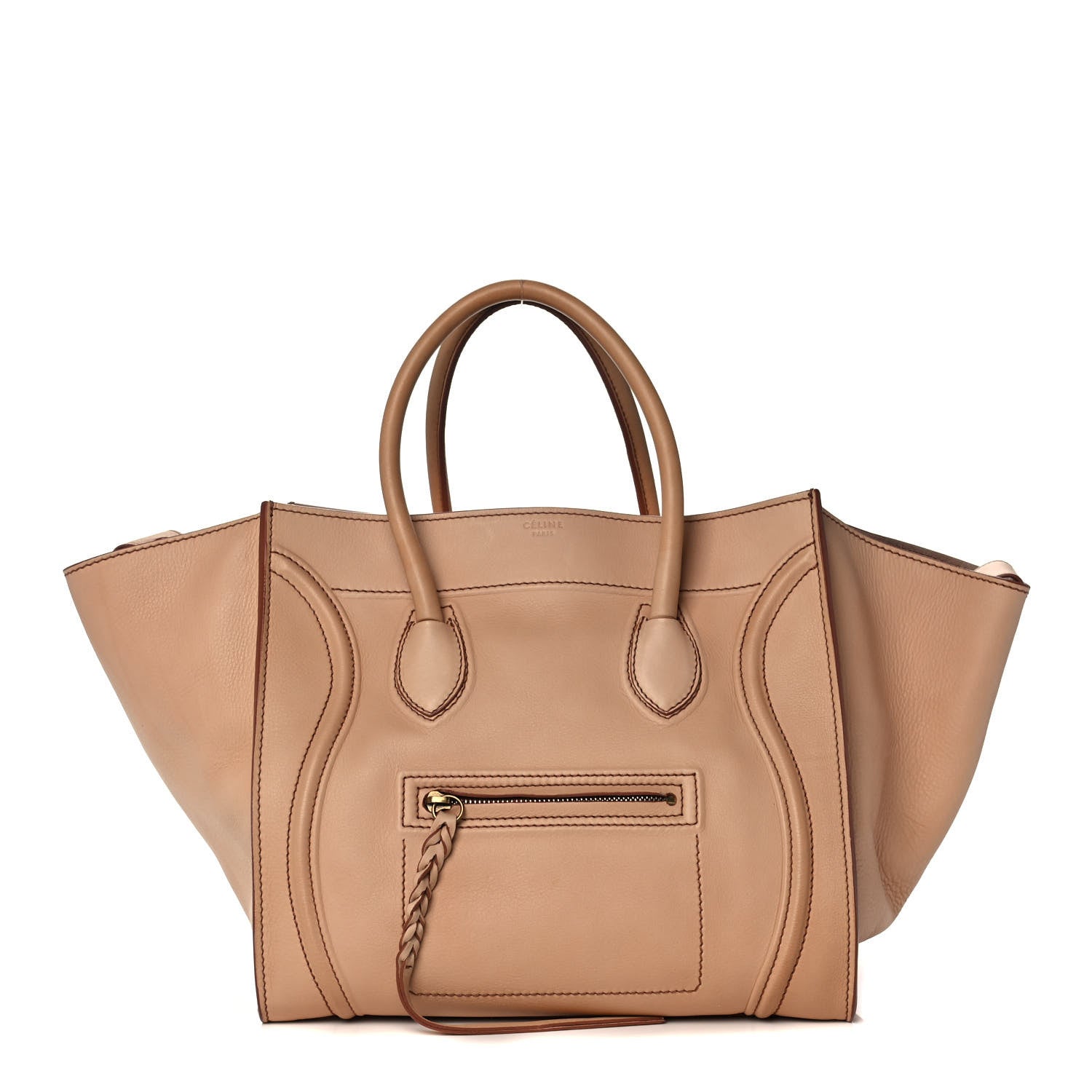 Celine Supple Calfskin Medium Phantom Luggage Flesh 1 of 14