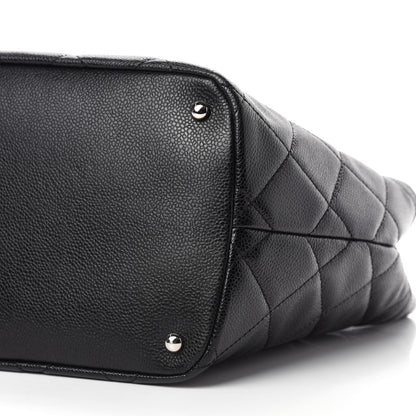 Chanel Caviar Quilted CC Timeless Soft Tote Black 7 of 11