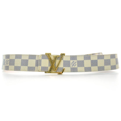 Louis Vuitton Damier Azur LV Initiales Belt 90 36 1 of 5