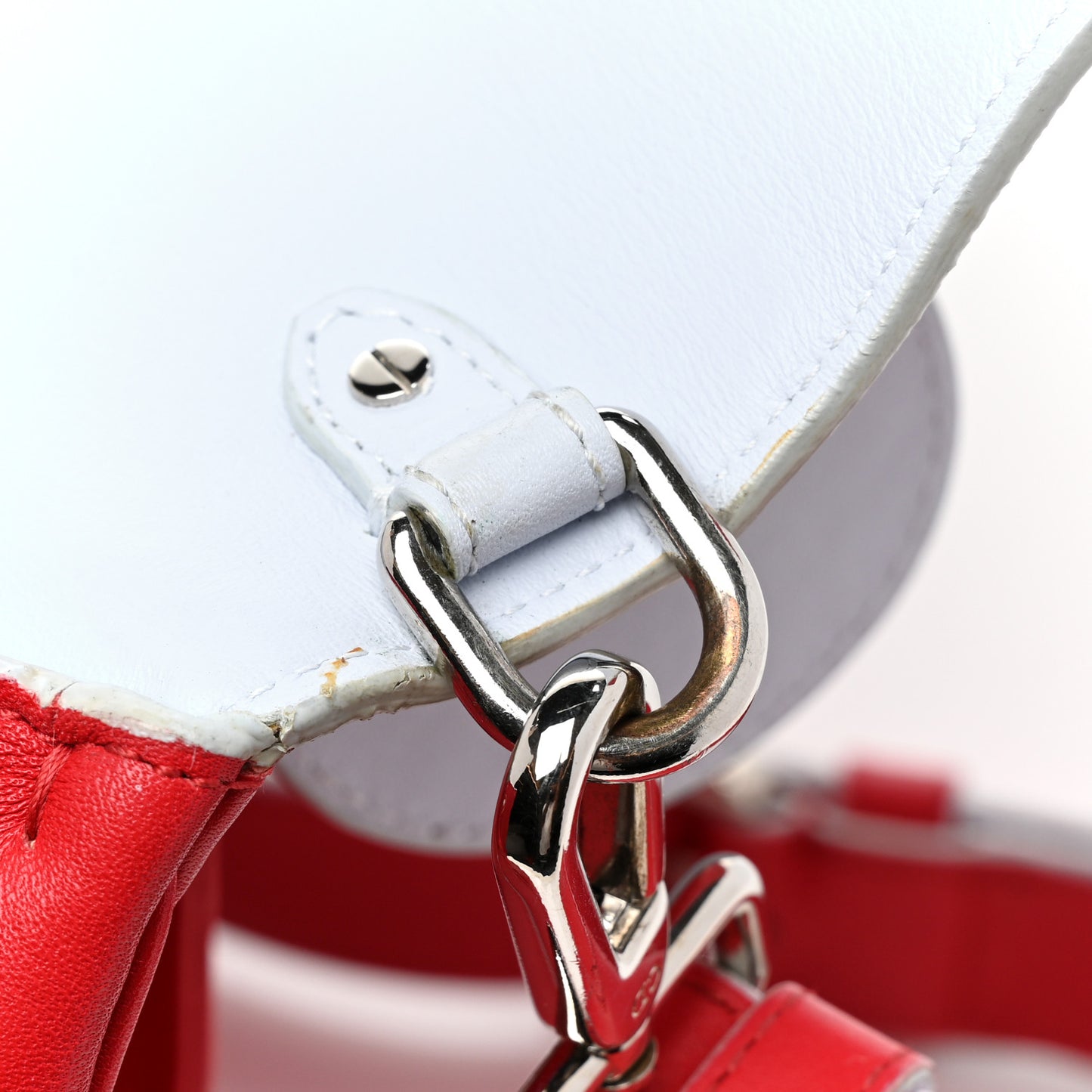 Smooth Calfskin Small Be Dior Flap Red