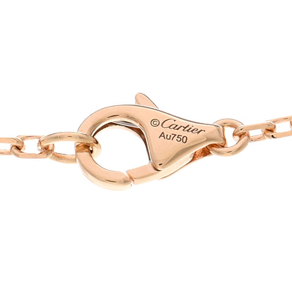 Cartier 18K Pink Gold Diamond Trinity Pendant Necklace 4 of 5