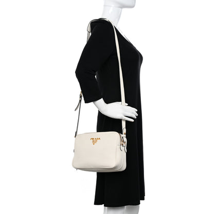 Prada Vitello Phenix Camera Bag White 2 of 15