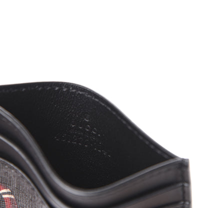 Gucci GG Supreme Monogram Kingsnake Card Holder Black Grey 6 of 8