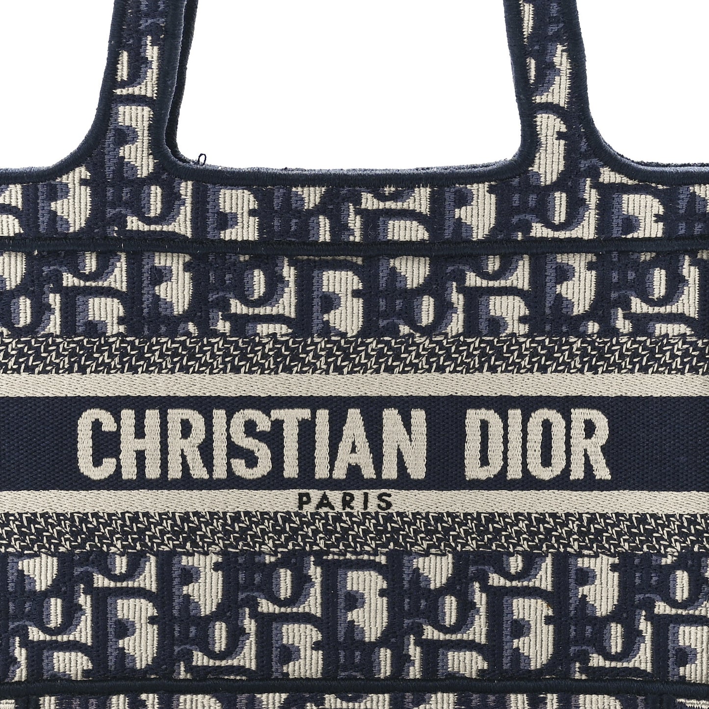 Oblique Mini Book Tote Blue Multicolor
