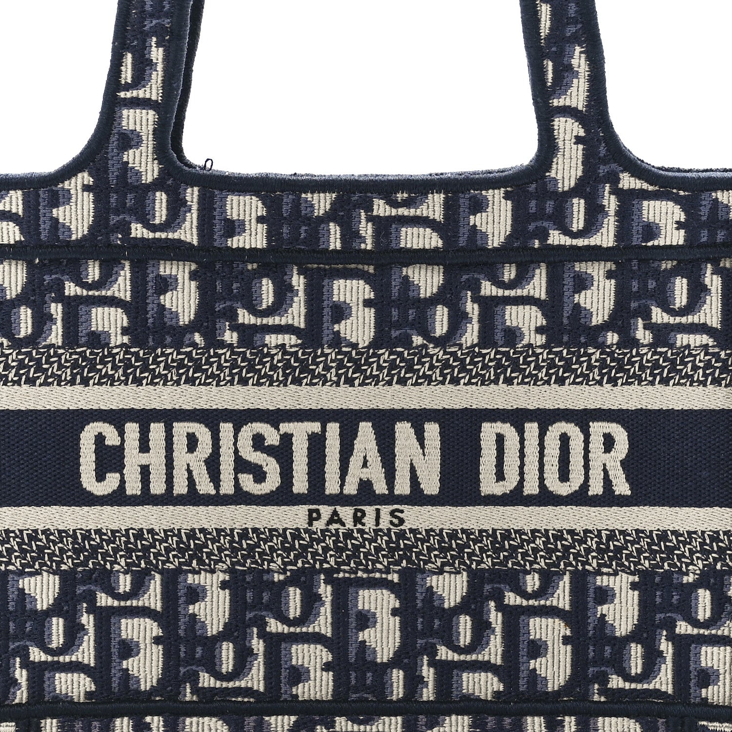 Christian Dior Oblique Mini Book Tote Blue Multicolor 7 of 10