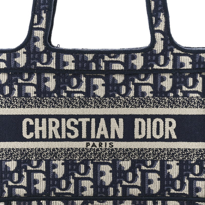Christian Dior Oblique Mini Book Tote Blue Multicolor 7 of 10